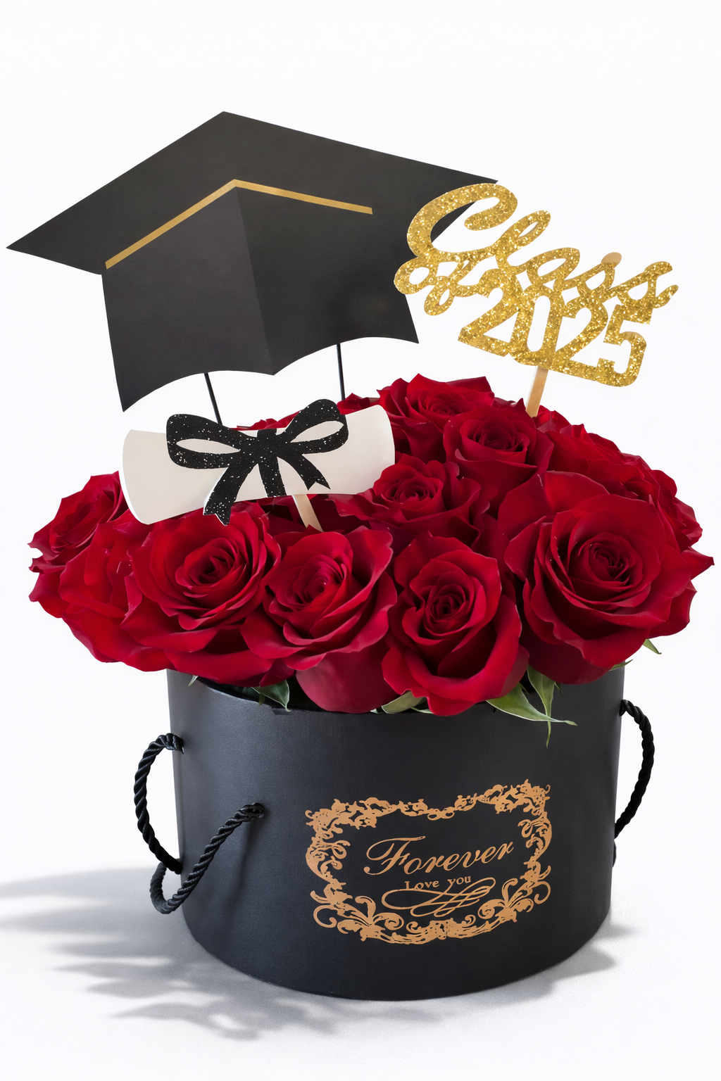 Graduation Rose Hat Box