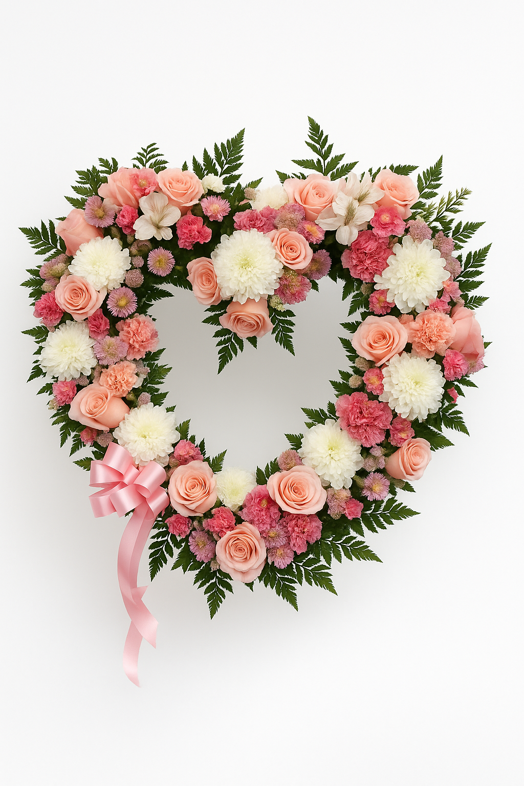 Blush Heart Tribute Wreath