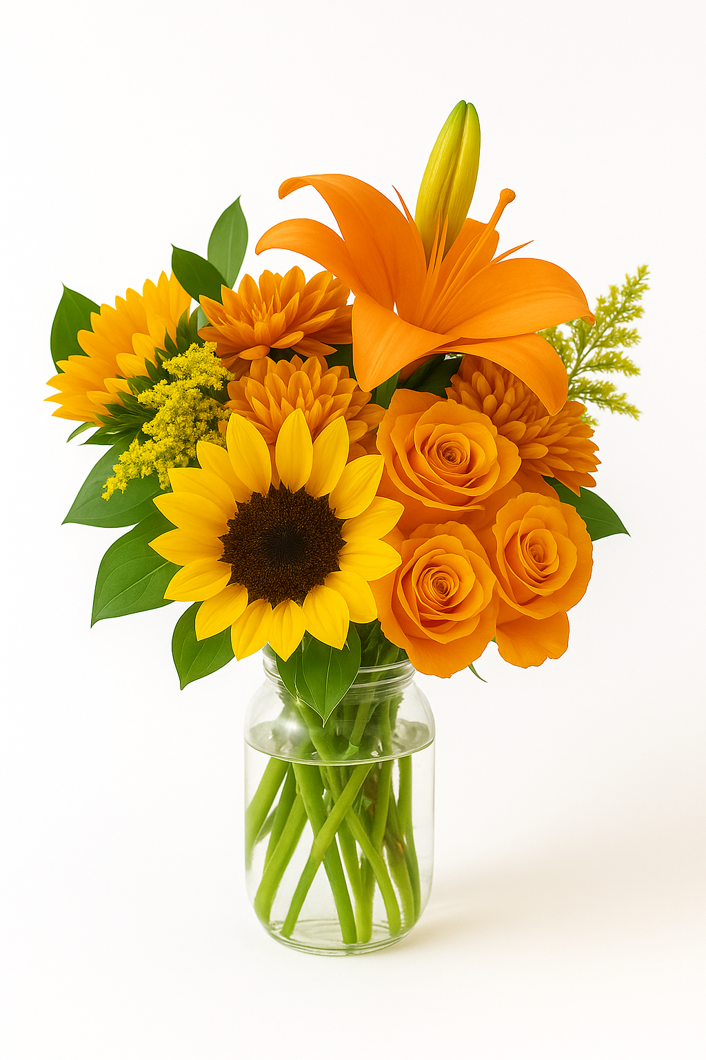 Sunny Sunflower and Lily Mix